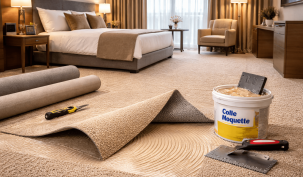 Pose de moquette : Qu'est ce que la pose collée ?