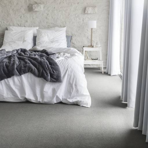 Chambre à Coucher De Luxe Avec Une Vue De Moquette Au Temps De