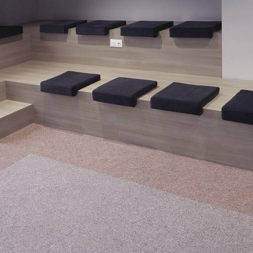 Dalles moquette Balsan Take a walk 610 beige 50X50cm - Séguret